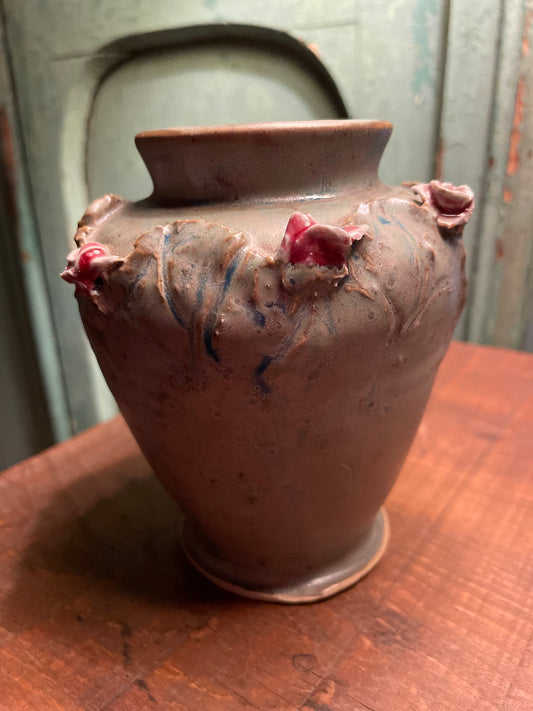 Vintage Rosebud Vase~ Moss Green Dreamy!