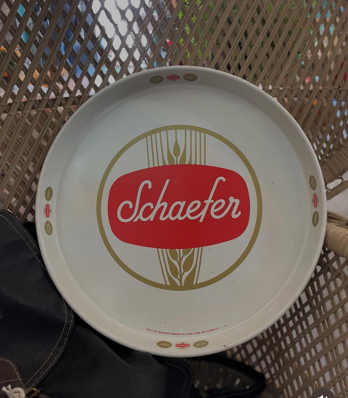 Vintage Schaefer Beer Tray