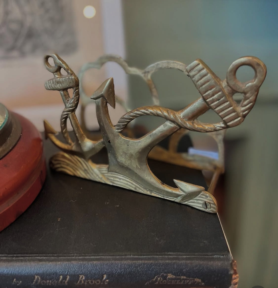 Maritimes Brass Mail/Book Holder