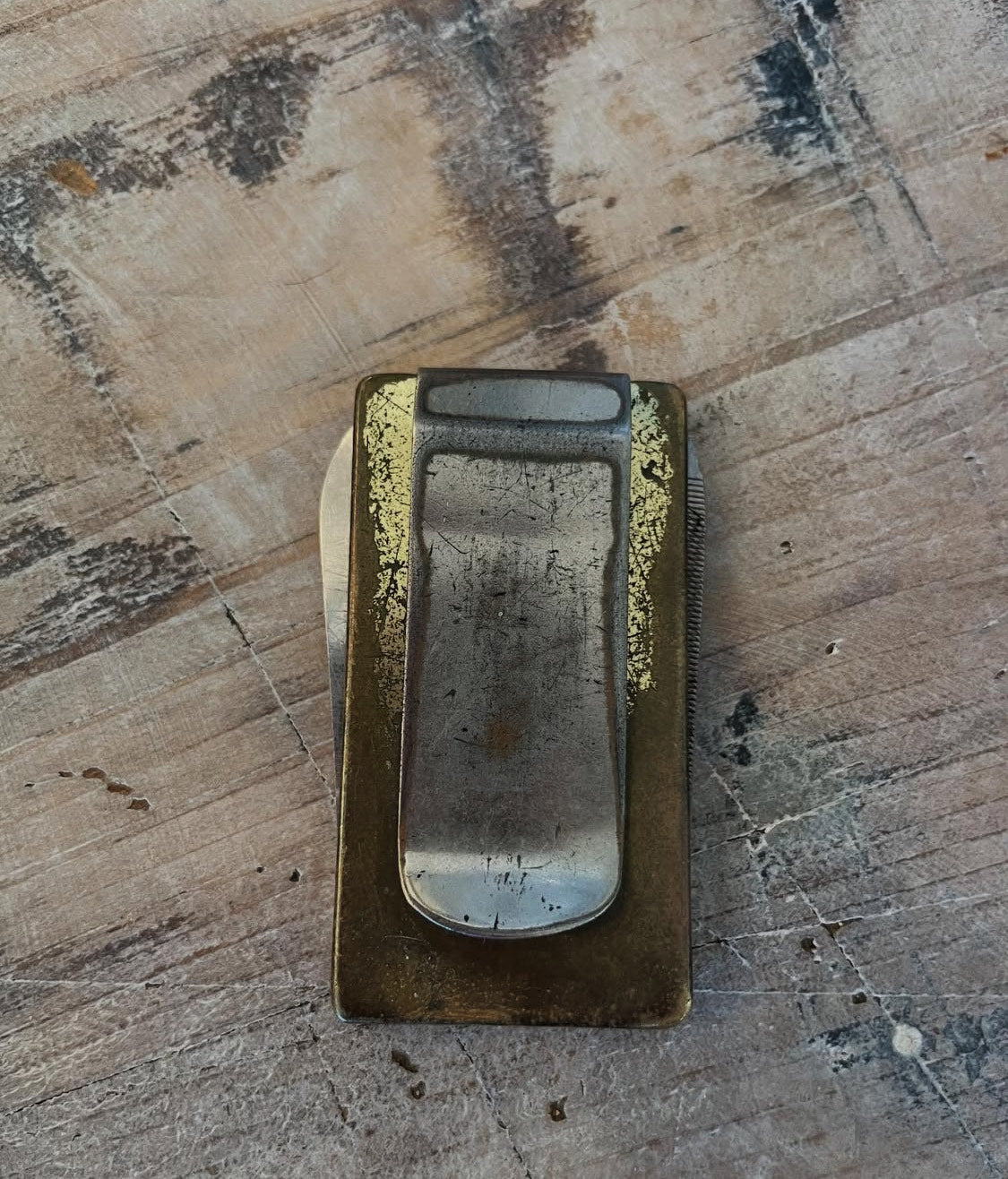 Vintage Money Clip With Fab Patina!